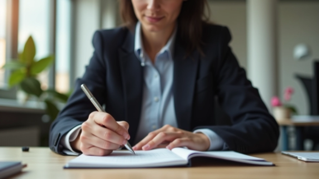 Personne prenant des notes sur objectifs personnels